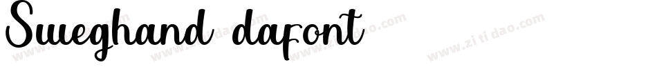 Sweghand (dafont)字体转换